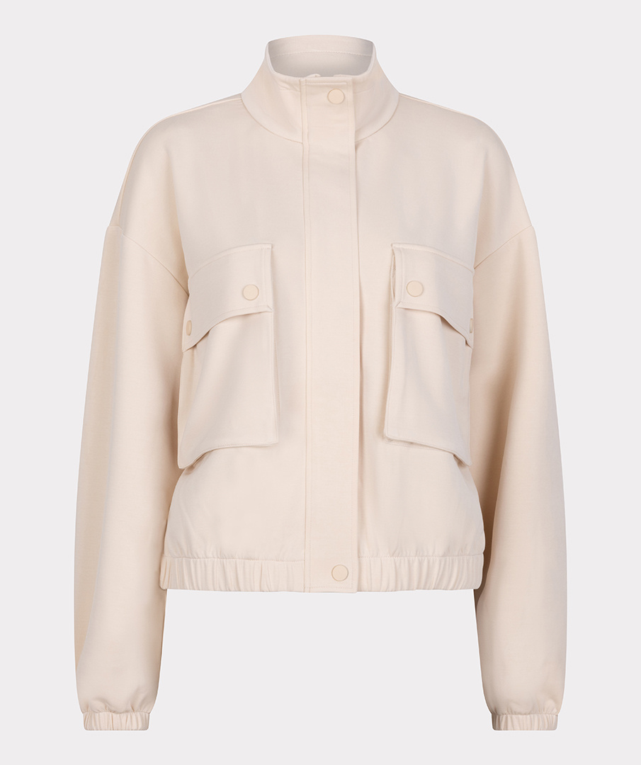 ESQUALO Esqualo Cardigan bomber modal ivory