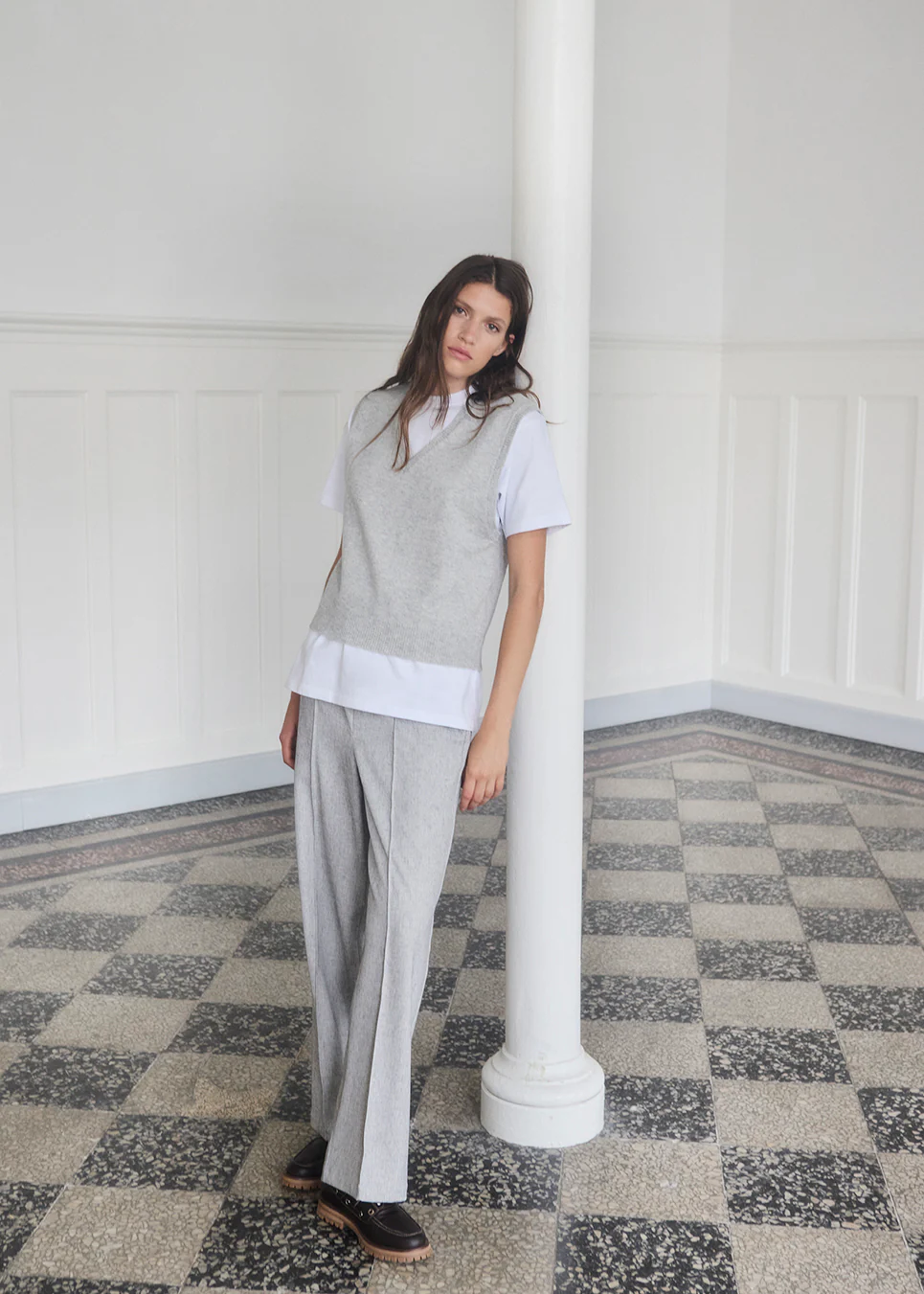 MODSTRÖM Modström Kalemmd pants grey melange