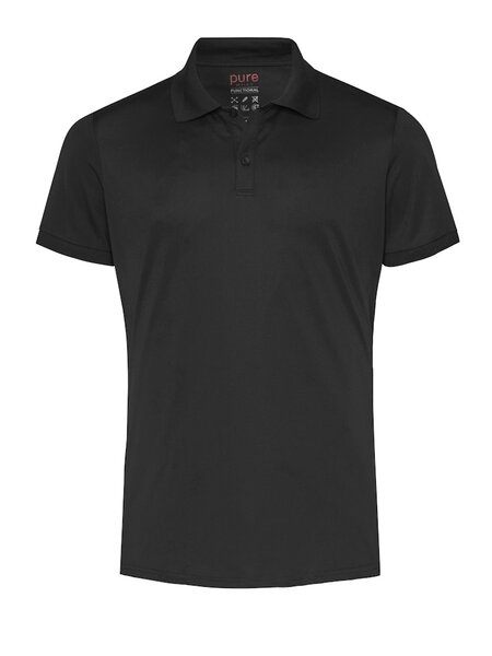 PURE Pure Functional polo slim fit halbarm Zwart
