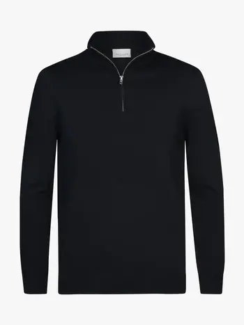 PROFUOMO Luxury Basic half zip navy