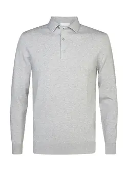 PROFUOMO Profuomo luxury basic one piece polo light grey