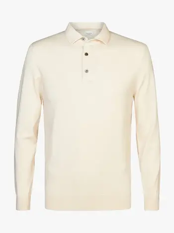 PROFUOMO Profuomo luxury basic one piece polo off-white