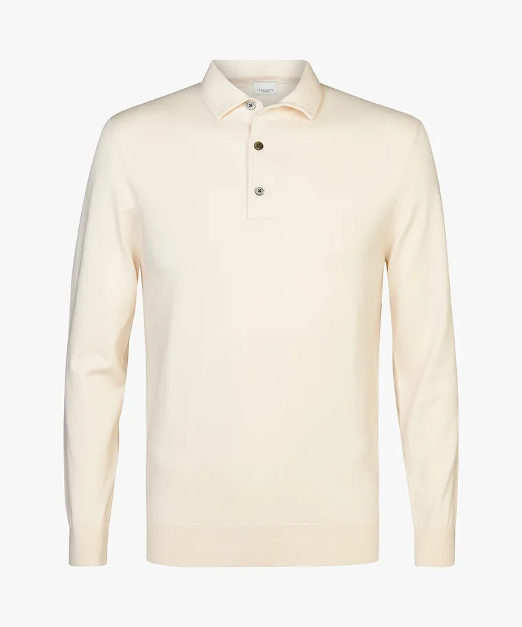 PROFUOMO Profuomo luxury basic one piece polo off-white