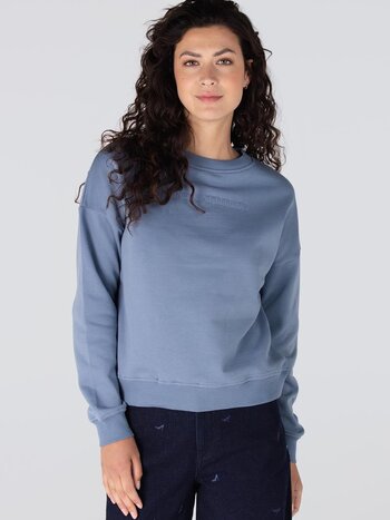 JANSEN AMSTERDAM Gisele trui long sleeve blue grey