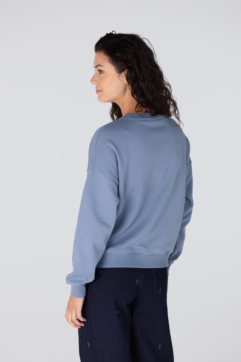JANSEN AMSTERDAM Gisele trui long sleeve blue grey