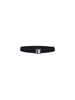 JANSEN AMSTERDAM Elas riem logo elastique black