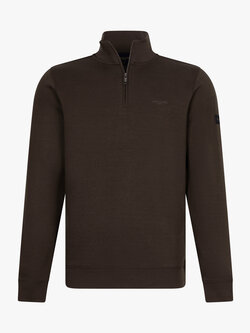 CAVALLARO Cavallaro Marcio half zip sweat brown
