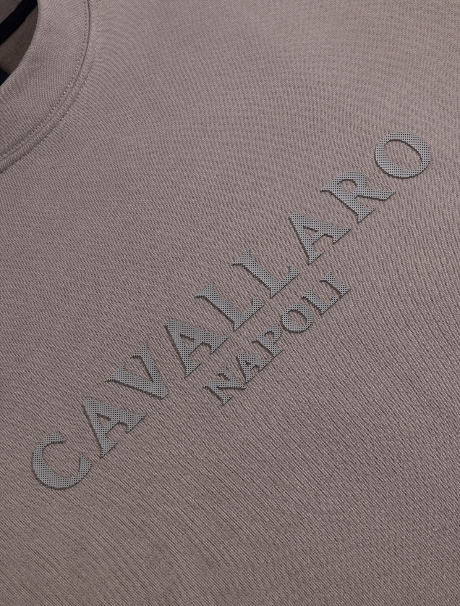 CAVALLARO Cavallaro  Enego r neck sweat light taupe