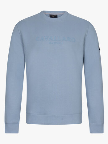 CAVALLARO Cavallaro Enego r neck sweat light blue