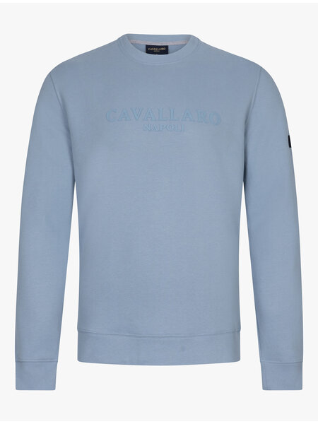 CAVALLARO Cavallaro Enego r neck sweat light blue
