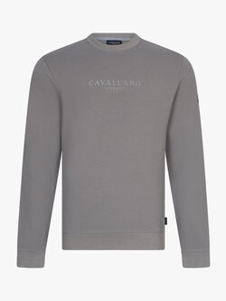 CAVALLARO Cavallaro Sanago r neck sweat faded grey