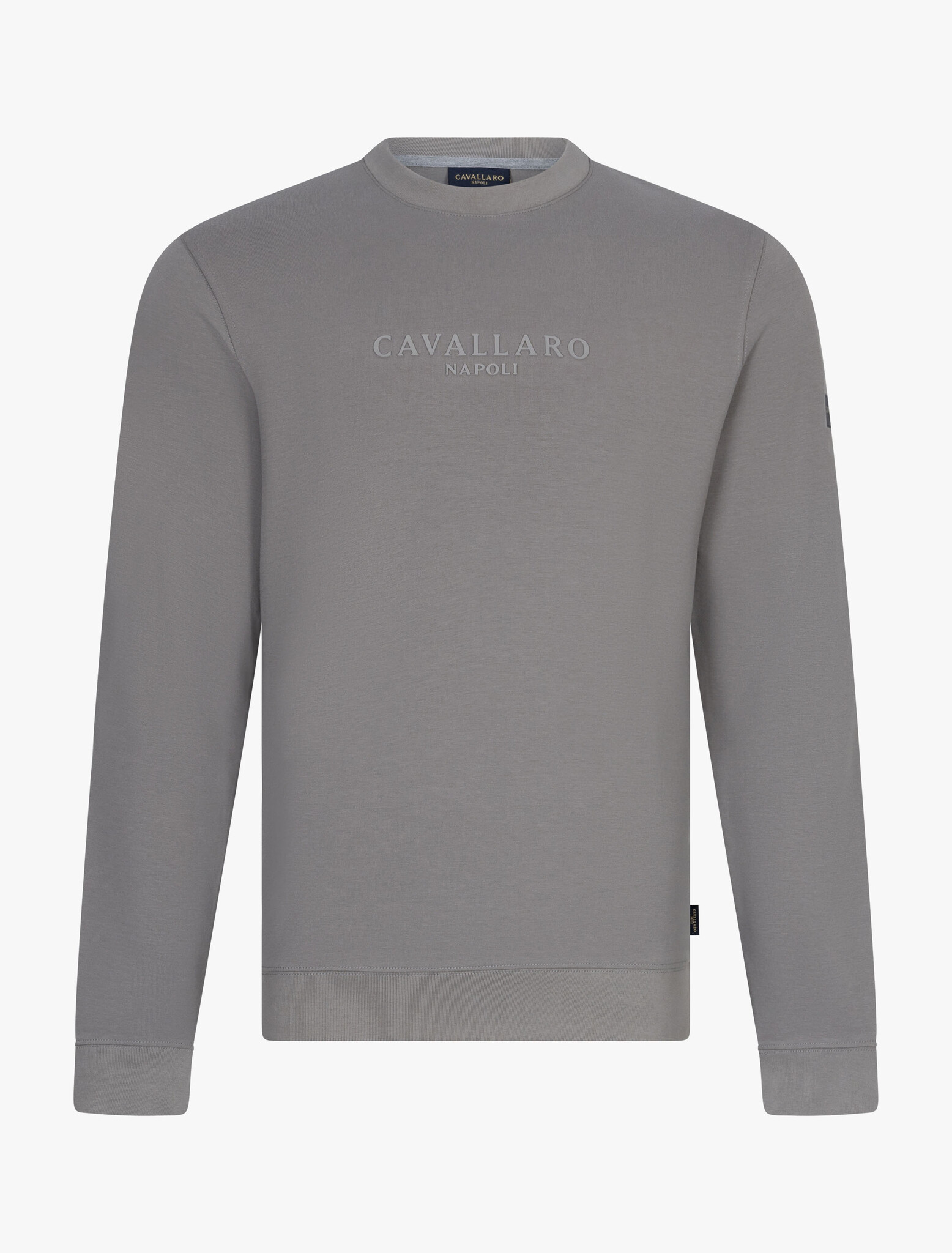 CAVALLARO Cavallaro Sanago r neck sweat faded grey