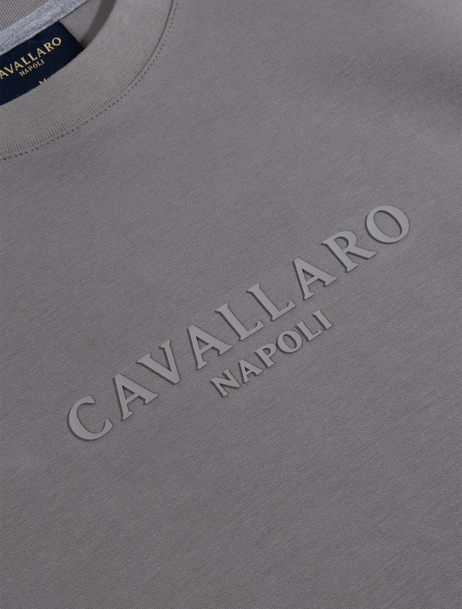 CAVALLARO Cavallaro Sanago r neck sweat faded grey