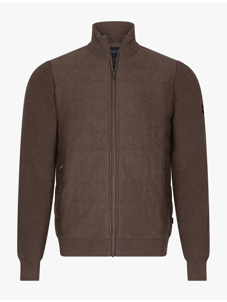 CAVALLARO Cavallaro Gioni full zip cardigan brown