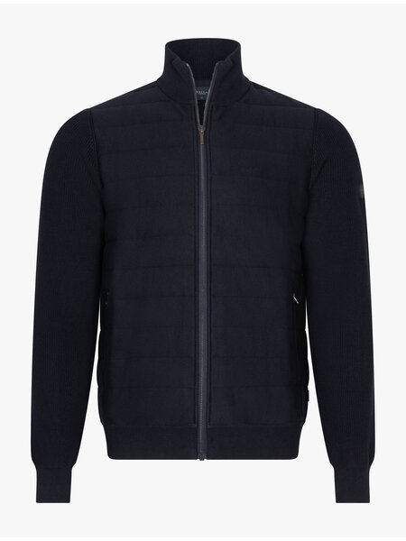 CAVALLARO Cavallaro Gioni full zip cardigan dark blue