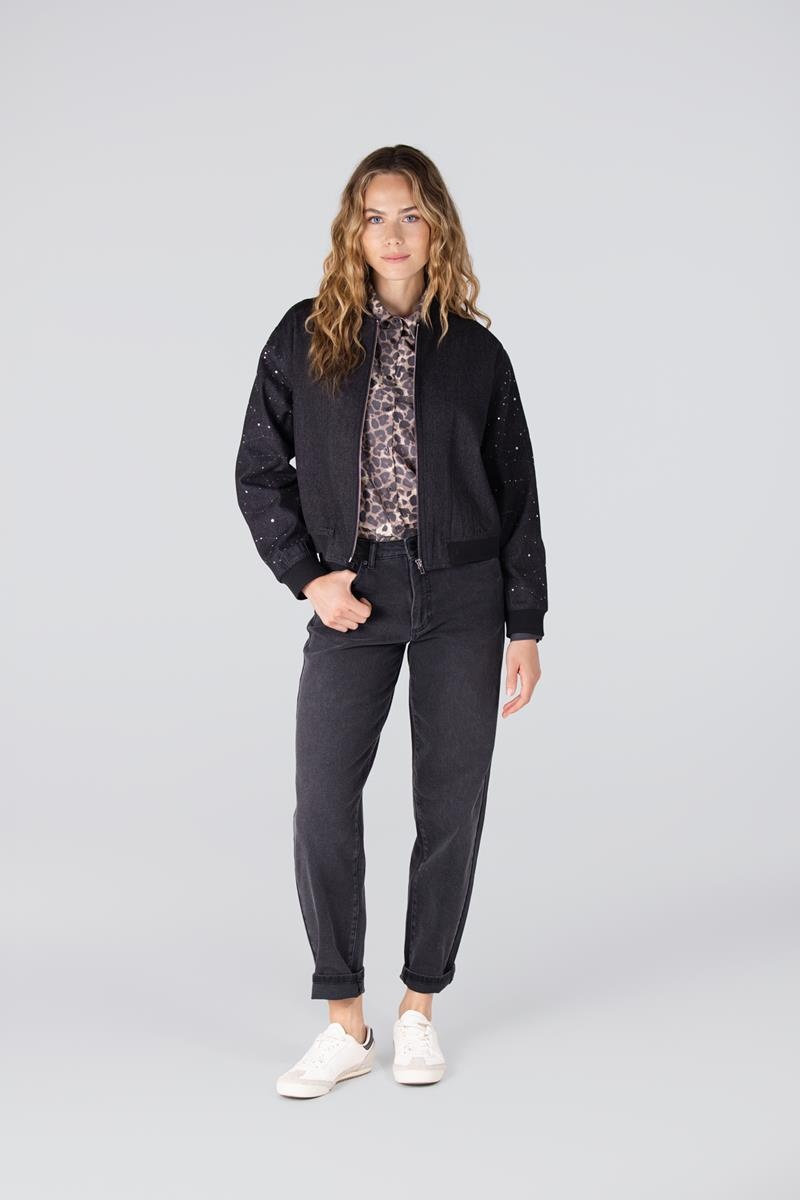 JANSEN AMSTERDAM kessa blouse necktie multi brown