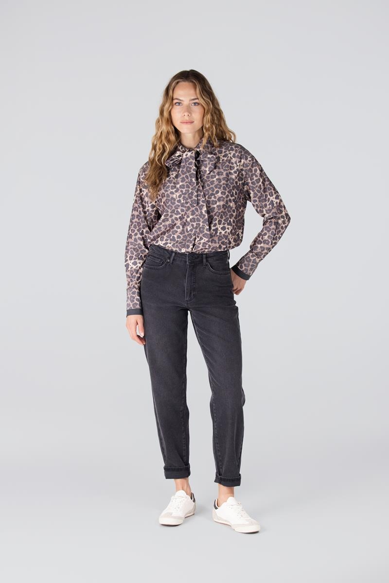 JANSEN AMSTERDAM kessa blouse necktie multi brown