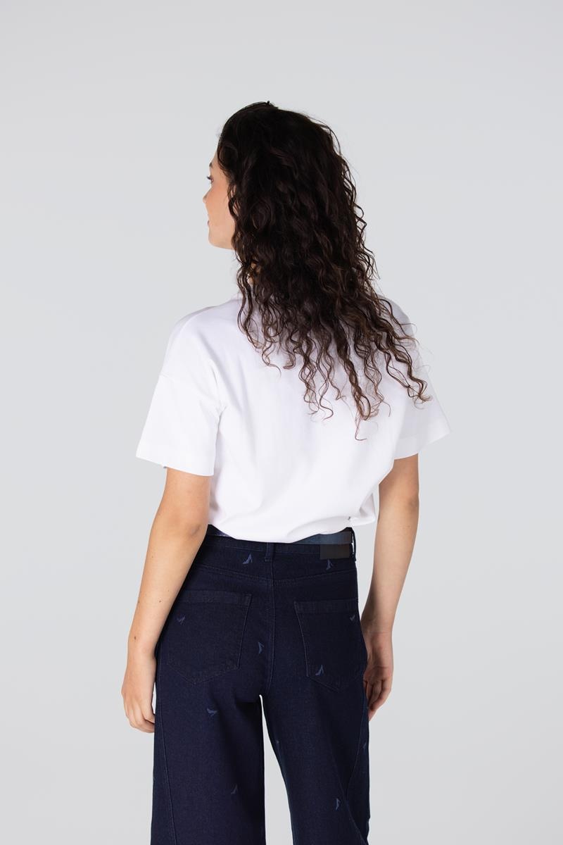 JANSEN AMSTERDAM isabeau jeans long extra wide dark blue denim