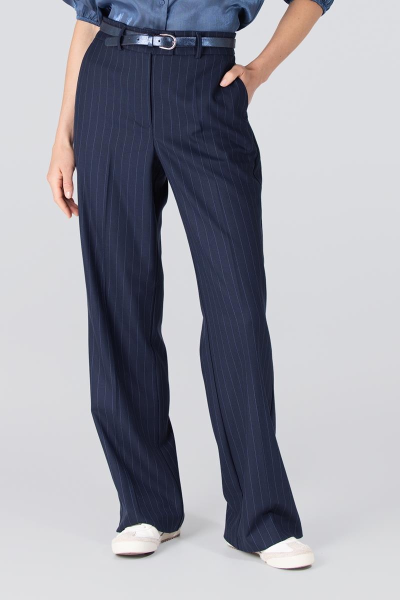 JANSEN AMSTERDAM colette broek wide long dark blue