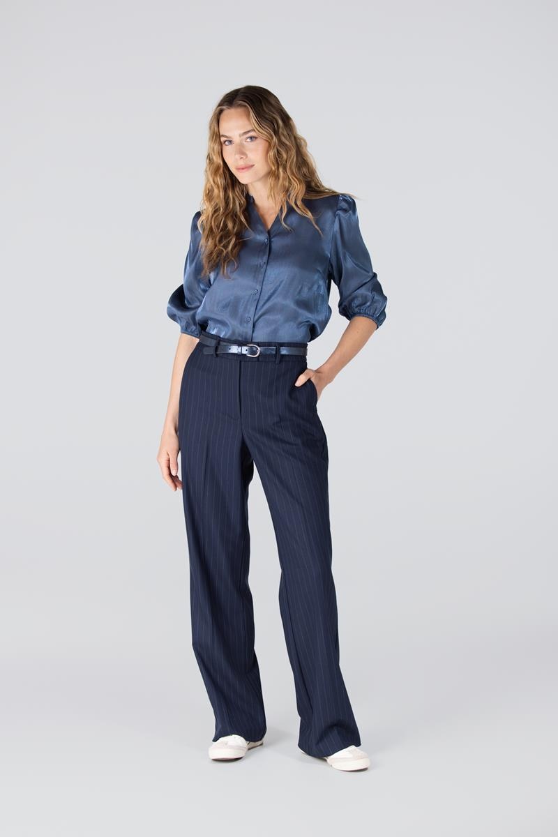 JANSEN AMSTERDAM colette broek wide long dark blue