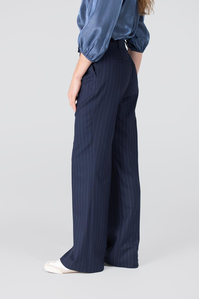 JANSEN AMSTERDAM colette broek wide long dark blue