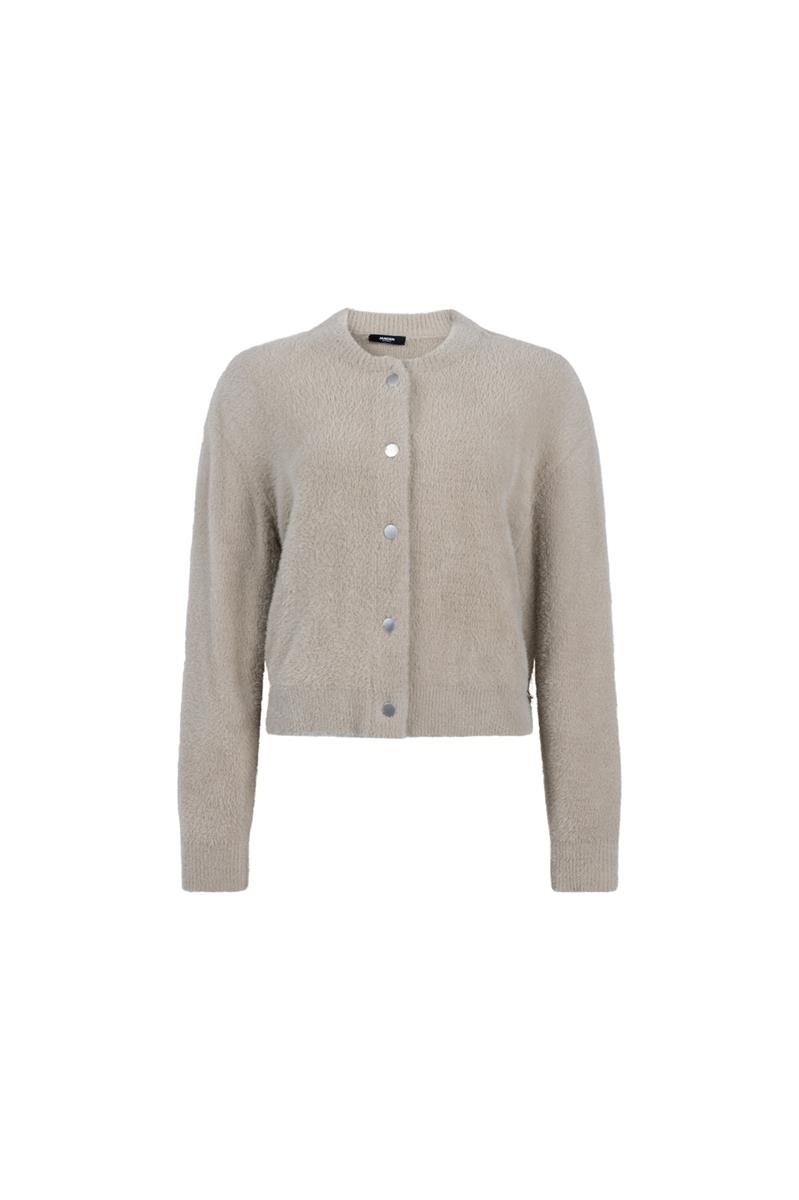 JANSEN AMSTERDAM cloe vest pressbuttons khaki