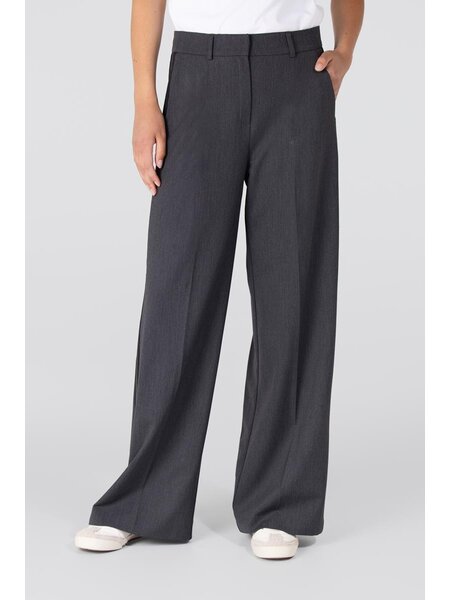 JANSEN AMSTERDAM bridget broek zijstreep antraciet