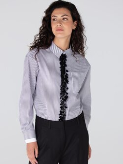 JANSEN AMSTERDAM alexis blouse sequin plaquet grey