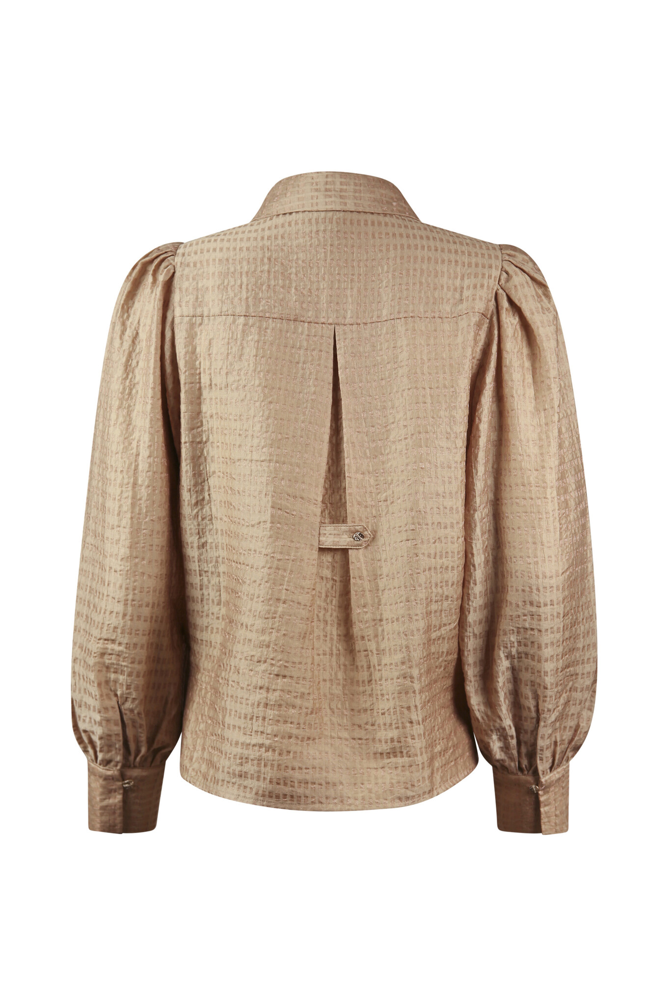 POOOLS FASHION Blouse shiny camel