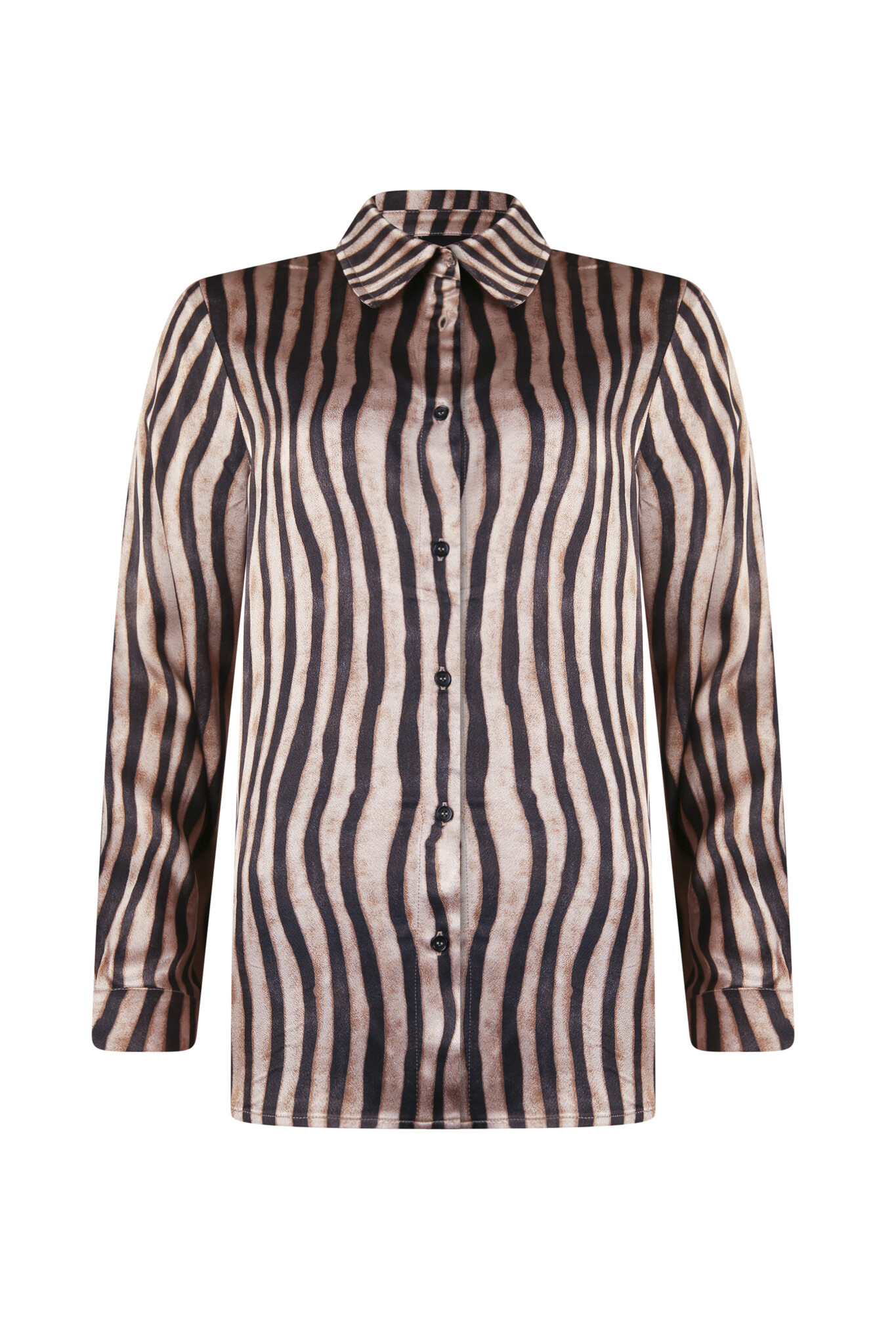 POOOLS FASHION Blouse print brown/cam