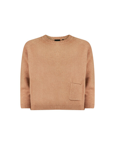 POOOLS FASHION Trui lamswol camel