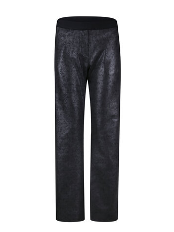 Poools fashion Glanzende broek navy
