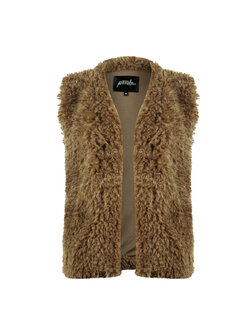 POOOLS FASHION 533189 Gilet fur khaki