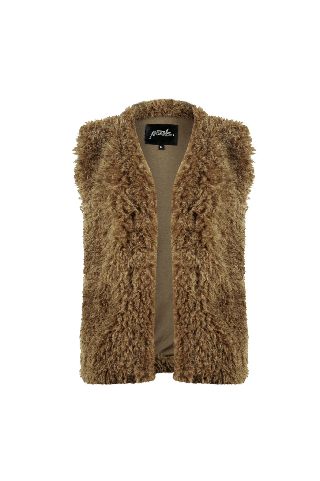 POOOLS FASHION 533189 Gilet fur khaki