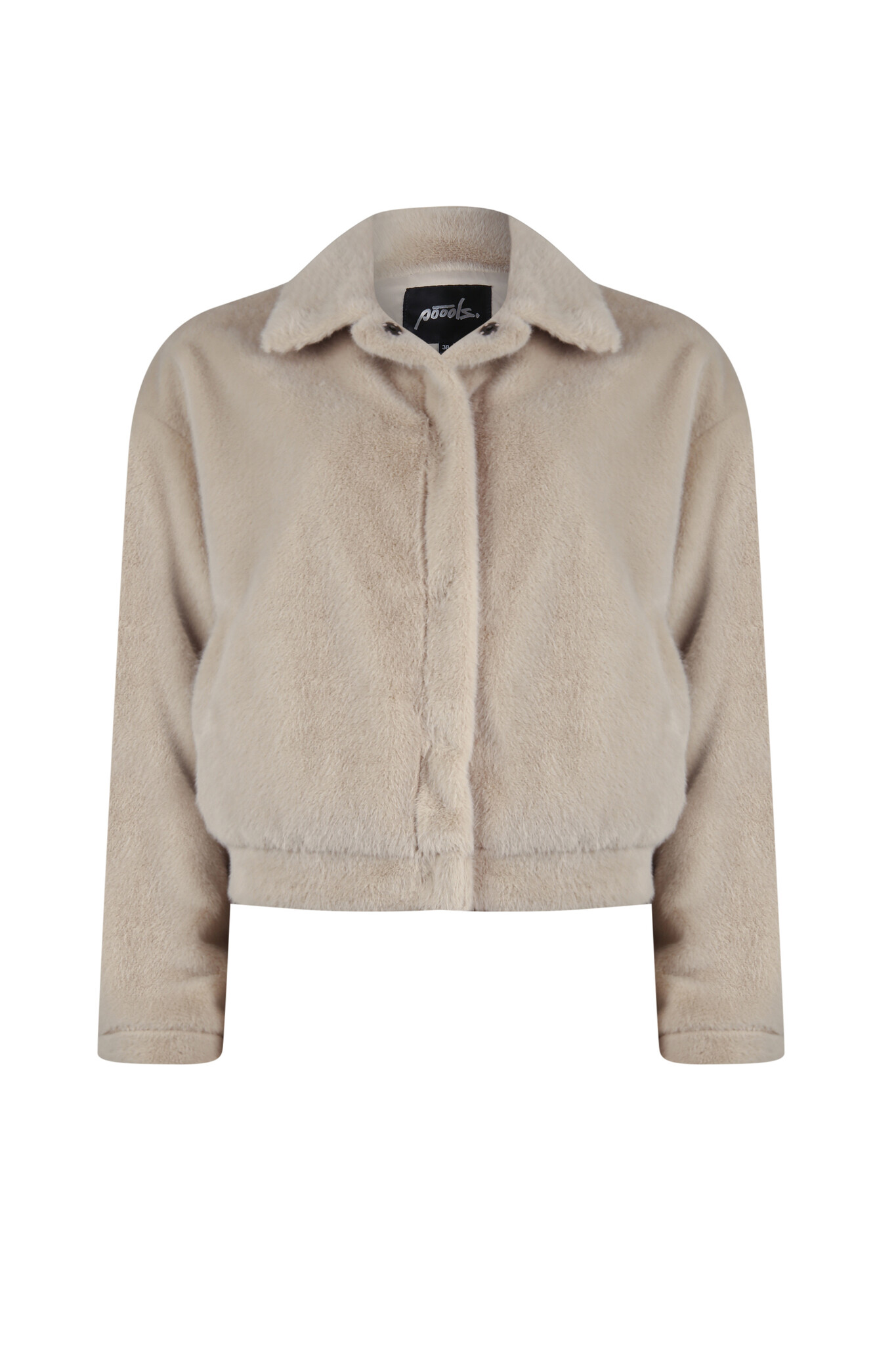 POOOLS FASHION Jacket fine fur pebble