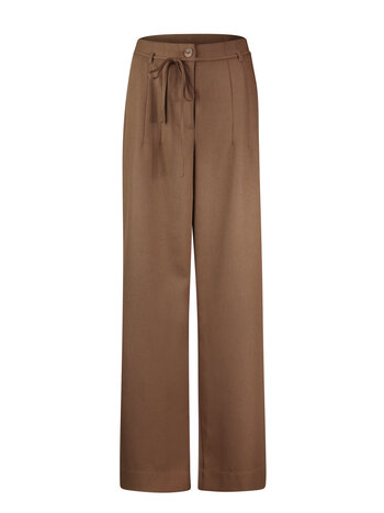 POOOLS FASHION Pant wide brown