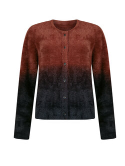 POOOLS FASHION Cardigan ombre chesnut