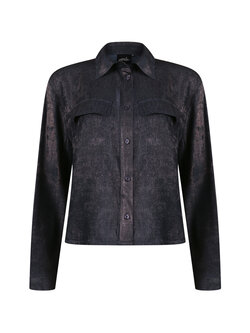 POOOLS FASHION Blouse shine navy