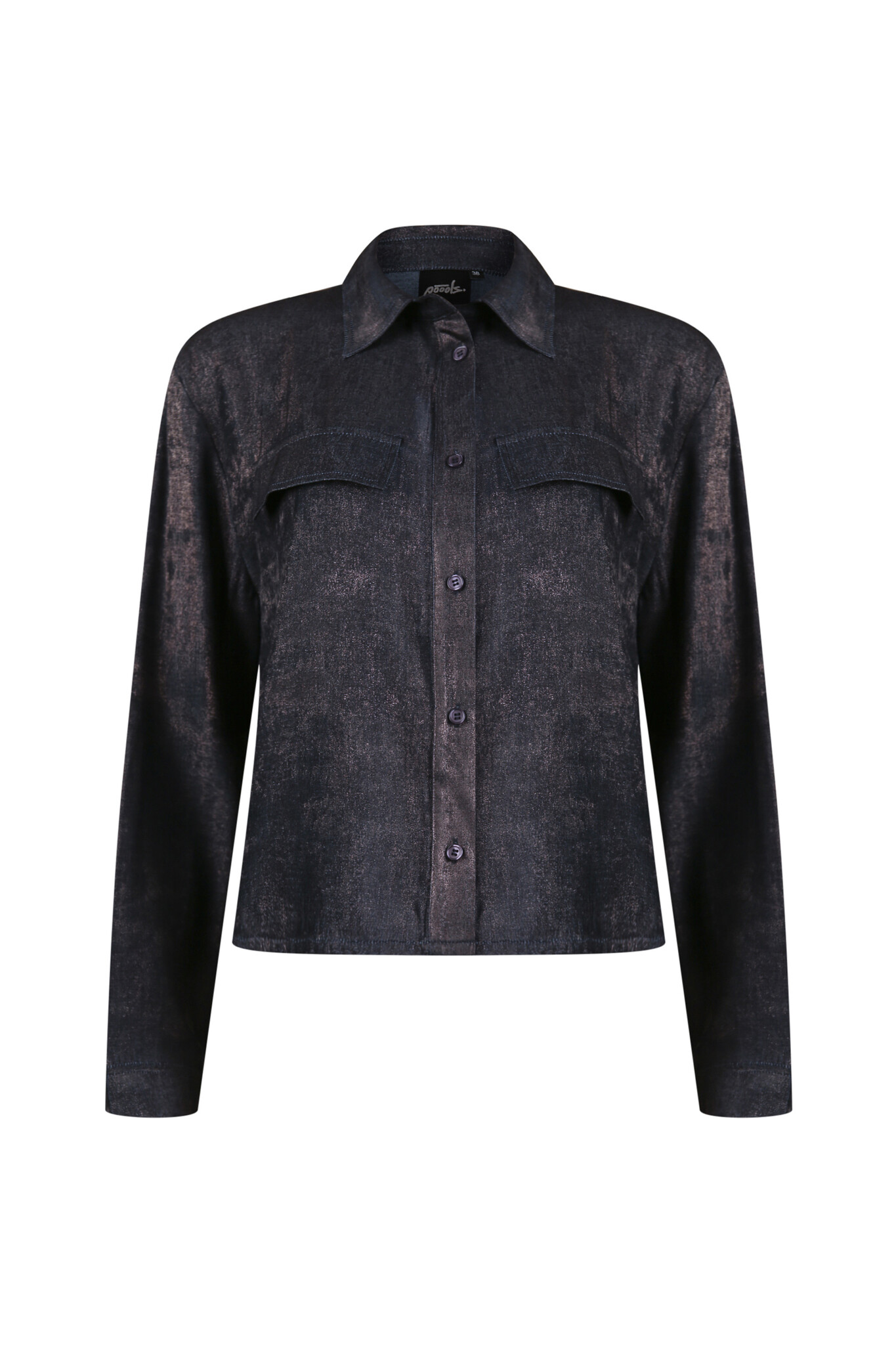 POOOLS FASHION Blouse shine navy