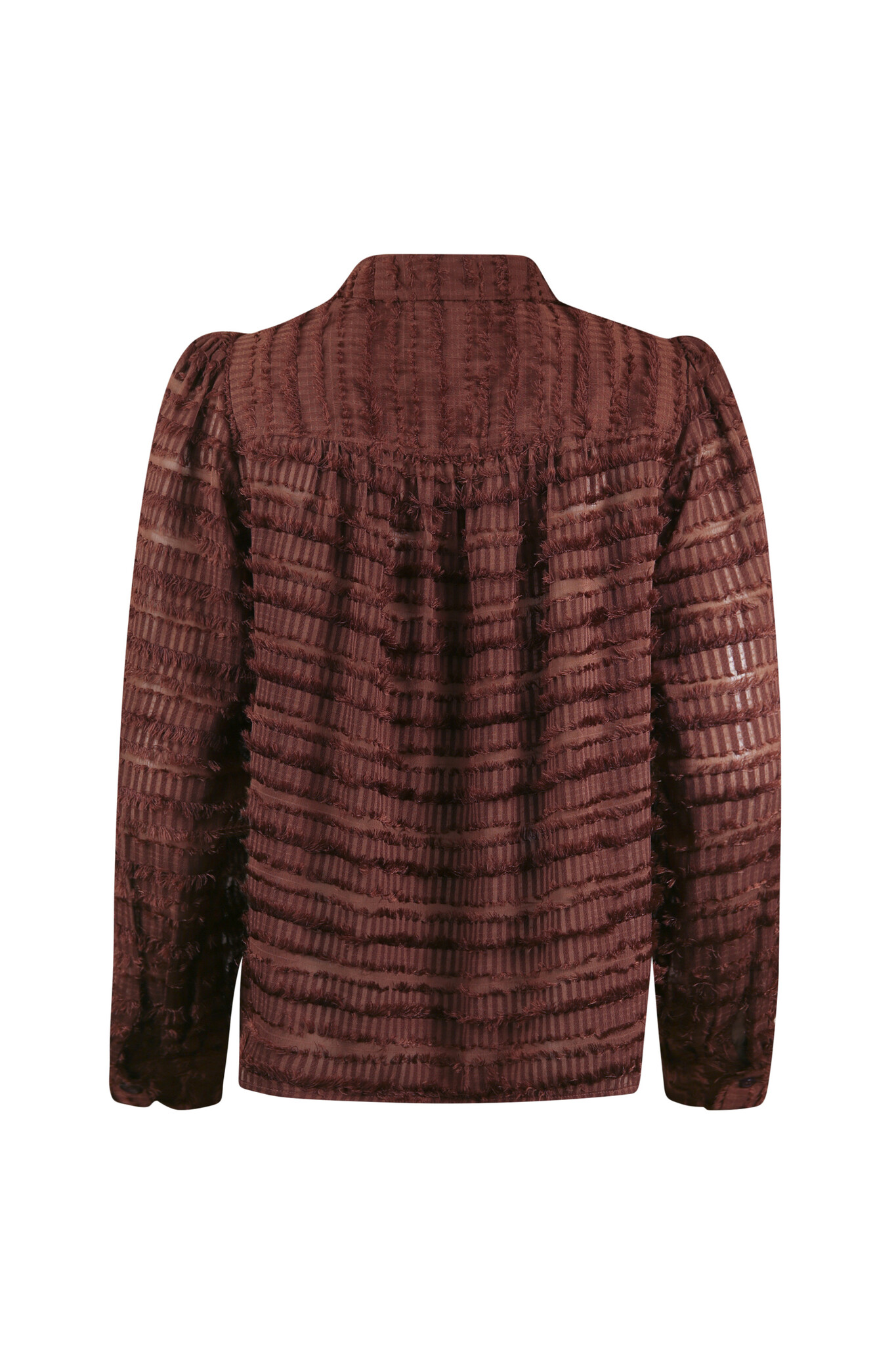 POOOLS FASHION Blouse fringe chesnut