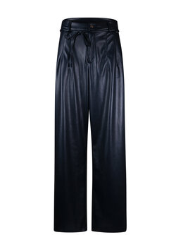 POOOLS FASHION Pant vegan leather navy