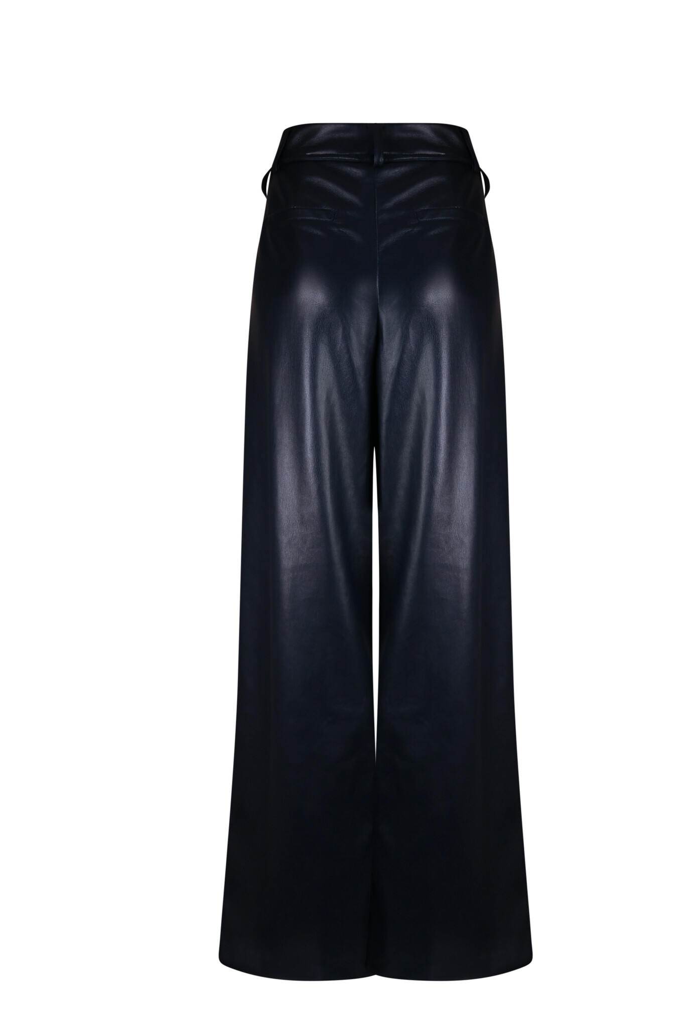 POOOLS FASHION Pant vegan leather navy