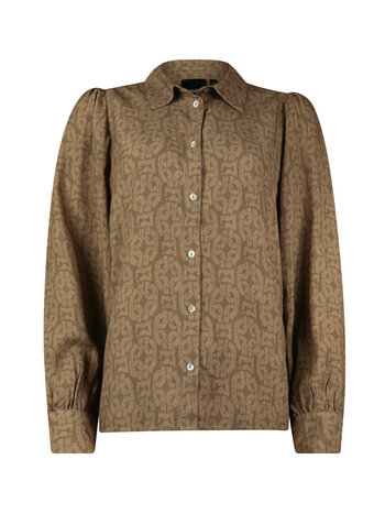 POOOLS FASHION Blouse print khaki/olive