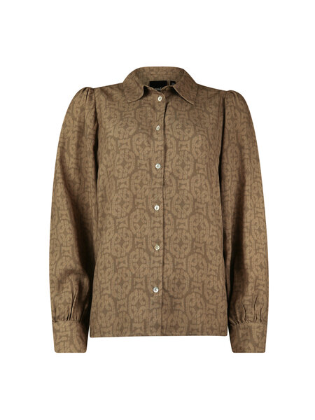 POOOLS FASHION Blouse print khaki/olive