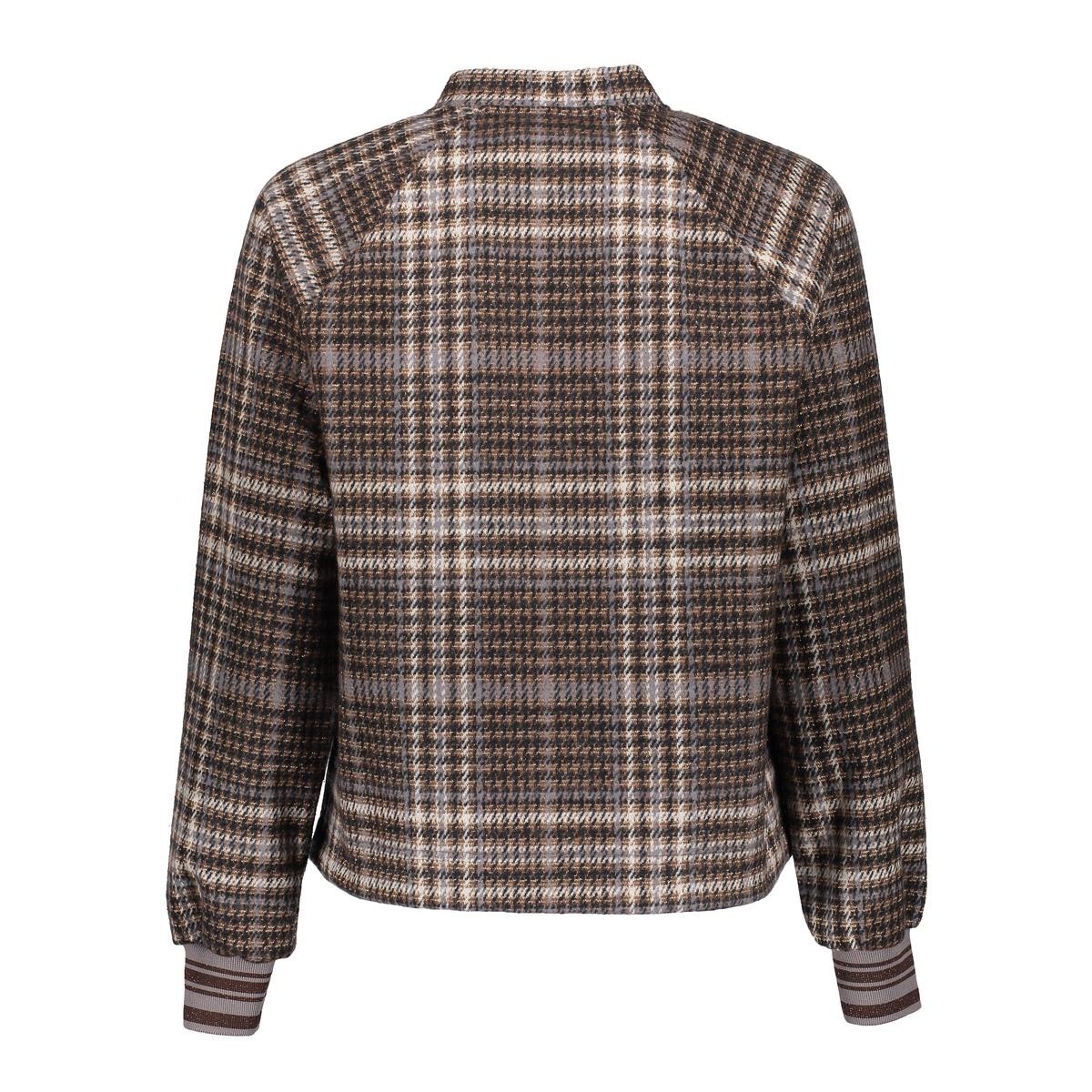 GEISHA Jacket check print brown/grey