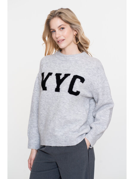 GEISHA Pullover NYC grey/black