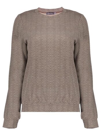 GEISHA Top jacquard brown/gold