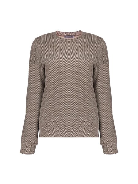 GEISHA Top jacquard brown/gold