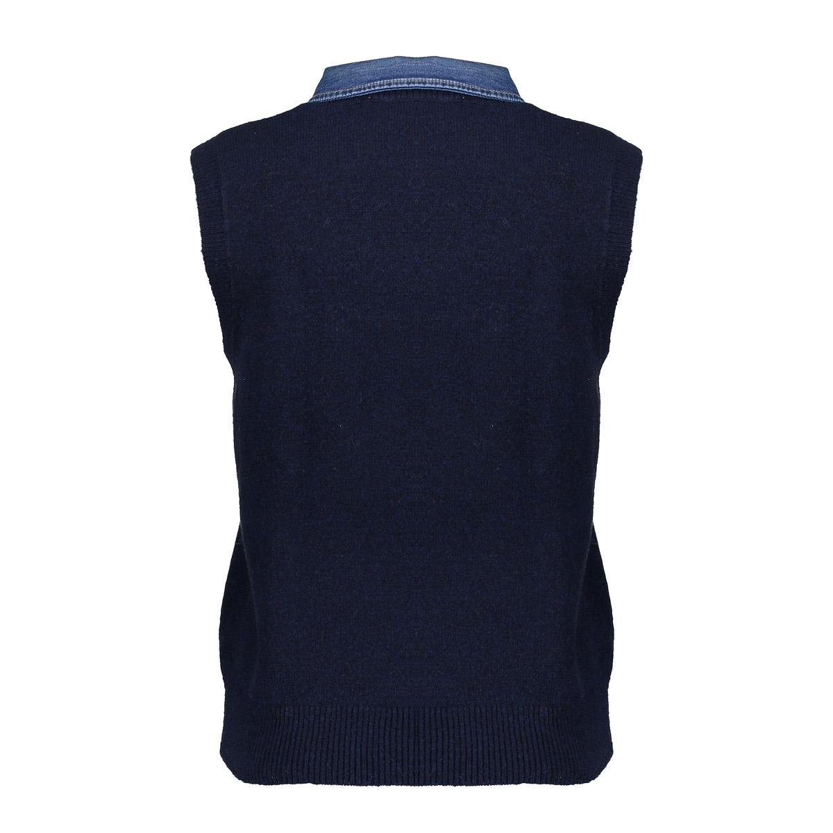 GEISHA  Spencer denim collar navy + denim collar