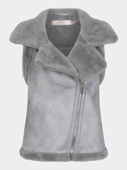 Esqualo Esqualo Gillet fur grey